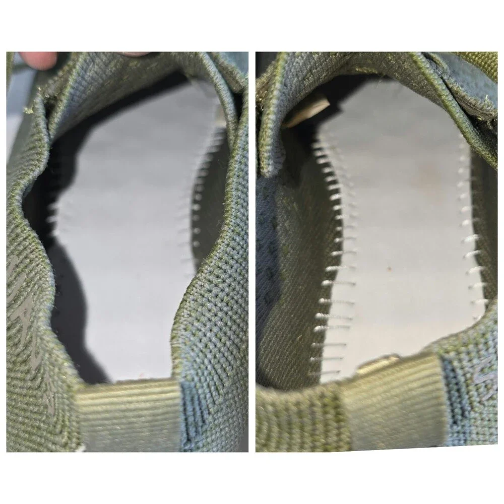 SUAVS Zilker Sneakers Olive Green Women's 7 38 Lace Up Comfort Lightweight